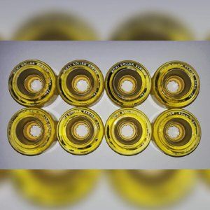 Moxi Roller Skates Yellow Outdoor Wheels (8 pack)